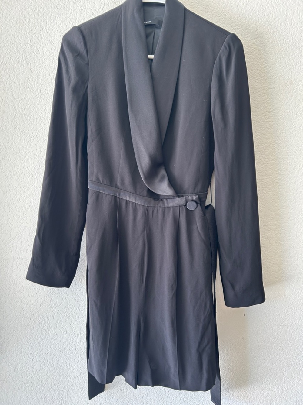 Karen Millen Black Tuxedo Romper Shorts size US 2 - Picture 3 of 6